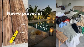 VLOG NUEVO PROYECTOOO Y ORGANIZAMOS EL ARMARIO DE VESTIDOS 👗 [upl. by Amadeo389]