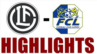 FC Lugano vs FC Luzern 23 Highlights  Swiss Super League 202425 [upl. by Enicar]