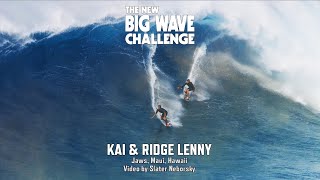 Kai amp Ridge Lenny at Jaws  Big Wave Challenge 202223 Contender [upl. by Aspasia]