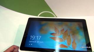 Acer Iconia Tab W510 Kurztest  IFA 2012 [upl. by Blondy]