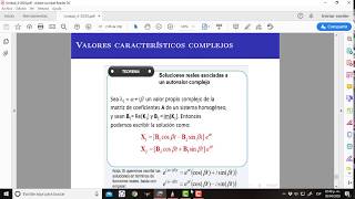 13 Ejemplo 2 valores característicos complejos conjugados [upl. by Krakow]