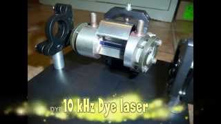 10kHz Dye laser pumped by a TE N2 laser at 150pps [upl. by Atelahs122]