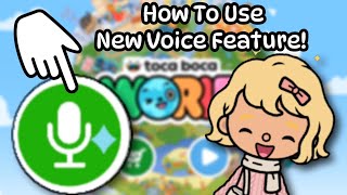 HOW TO USE amp FIX TALKING FEATURE in Toca Boca Plus a Little RP [upl. by Jourdan]