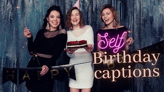 Self birthday Captions  Self birthday wishes  Self birthday Instagram Caption  Birthday status [upl. by Acirat]