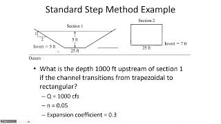 Standard Step Method for Gradually Varied Flow depth calculations  CE 331 Class 38 12 Apr 2024 [upl. by Othelia]