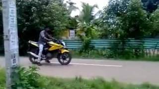 Funny Bike Stunt Accident In Kerala India avi [upl. by Eked]