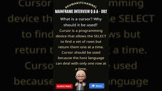 Mainframe DB2 Interview Q amp A kumaritchannel ibm mainframe mainframedb2 [upl. by Asik]