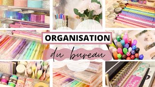 ORGANISATION ET RANGEMENT DE MON BUREAU [upl. by Georgianne]