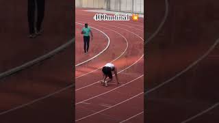 400m final 💥🏃🥇trending tracknfield sports motivation viralshorts [upl. by Sgninnej812]