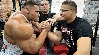 HULK BODYBUILDER VS SCHOOLBOY ARM WRESTLING 2023 [upl. by Che]