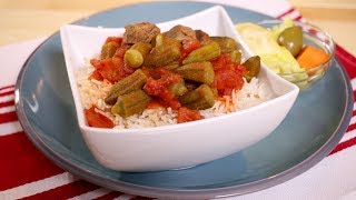 How to make Shorbat Bamia  Okra Stew Assyrian Food [upl. by Oakie]