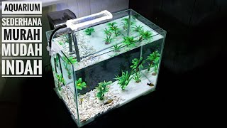 Cara Menghias Aquarium Ikan  Aquarium Murah [upl. by Severn]