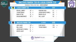 Bacchus Marsh T20 v Lucas Senior T20 [upl. by Enilrem699]