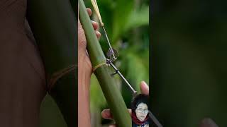 Bamboo creation 😄 satisfying diy bamboo bambooart trending shorts viral [upl. by Norihs]