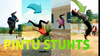 Amazing stunts public reaction 🔥 pintu stunt💯🔥 [upl. by Eddana858]