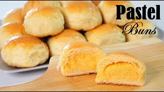 How To Make Pastel Buns  Custard Buns  Easy Recipe [upl. by Aerona]