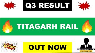 Titagarh Q3 Results 2024  Titagarh result  Titagarh Rail Systems share latest news  titagarh [upl. by Eciuqram]