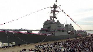 Navy Commissions USS Ralph Johnson DDG 114 [upl. by Missi]