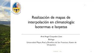 Mapas de Isoyetas Mensual QGIS [upl. by Hinch702]