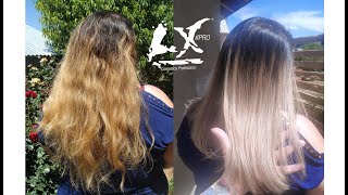 Cómo Eliminar el AMARILLO del Cabello con los Matizadores VIOLETA 9 de LX PRO by Lake Xtetik [upl. by Dayir]