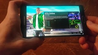 GTA V on androidsamsung galaxy note4 crazy driving D [upl. by Htebilil960]