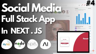 Create a Forgot Password Screen  Social Media Website with Nextjs  Part 4 [upl. by Nref608]