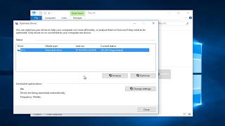 How To Optimize and Defragment Any Drive In Windows 10 [upl. by Elocn]