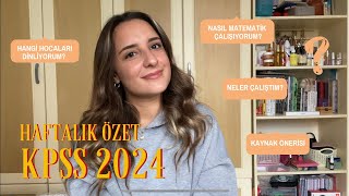 2024 KPSS Vlog  Bu hafta ne yaptım Biraz sohbet edelim 🌼 kpss kpss2024 kpsslisans [upl. by Mendoza]