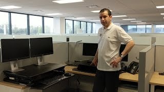 FlexiSpot M2B 35 Inch Standing Desk Vs Varidesk Pro 36 Stand Up Desk Comparison [upl. by Eerak663]