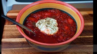 Easy Beef Borscht Recipe [upl. by Eirallam]