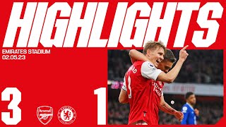 HIGHLIGHTS  Arsenal vs Chelsea 31  Odegaard 2 Gabriel Jesus [upl. by Hardwick548]