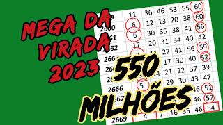 Mega da virada 550 milhões tabela e fechamento [upl. by Shulamith]