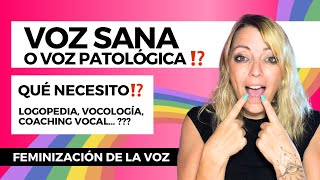 🇪🇸 VOZ PATOLÓGICA  VOZ SANA ⁉️ Qué necesito Logopedia Vocología Coaching… feminizacióndelavoz [upl. by Wera]