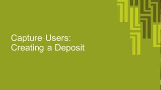 BizSimple Cheque Deposit Video Tutorial  4 Creating a Deposit [upl. by Darken]