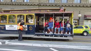 PowellHyde Cable Car 16  Powell St amp Post St San Francisco California [upl. by Airdni529]