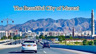 A Drive Around Muscat City  Oman  Shot on iPhone 12 Pro Max [upl. by Misti]