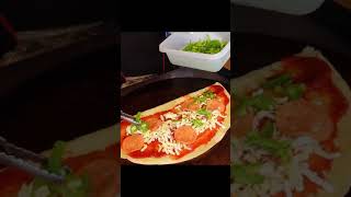 Pizza Crepe Made by Crepe Artisans l Pizza Crepe Korean Street Food [upl. by Burrus486]