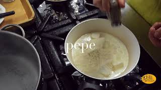 Il Re della Sfoglia  Tagliolini al cacao con crema di gorgonzola parmigiano e funghi porcini [upl. by Rimaj]