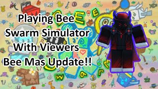 Playing Bee Swarm Simulator With Viewers Bee Mas Update  Roblox 🔴🔴 [upl. by Hawthorn]