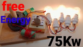 New idea I make 75kw Generator 220v fridge Compressor Coil fan Motor and Transformer Generator [upl. by Acinoj331]