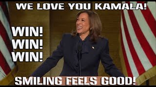 We Love You Kamala WIN WIN WIN quotit feels good to smileAGAIN [upl. by Samford920]