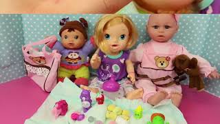 BABY ALIVE Surprise Toys DIAPERS Brushy Brushy Baby Doll Pee Diaper Blind Bags amp Shopkins Babies [upl. by Eulalee]