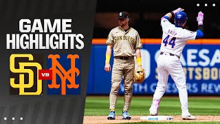 Padres vs Mets Game Highlights 61624  MLB Highlights [upl. by Yztim]