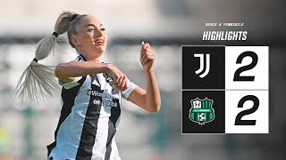 HIGHLIGHTS SERIE A  Juventus Women 22 Sassuolo  Matchday 10 [upl. by Alehtse]