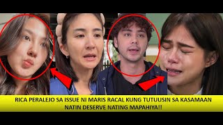 RICA PERALEJO SA ISSUE NI MARIS RACAL DESERVE MAPAHIYA SA MGA KASAMAAN NATIN ALAMIN [upl. by Casie]