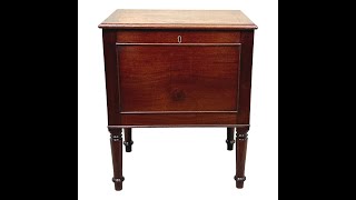 Regency Mahogany Box Cellarette [upl. by Rheims]