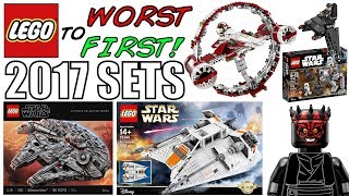 LEGO Worst To First  ALL LEGO Star Wars 2017 Sets [upl. by Sherwynd]