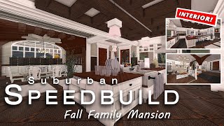 Bloxburg Suburban Family Mansion Interior Speedbuild 480k [upl. by Urania]