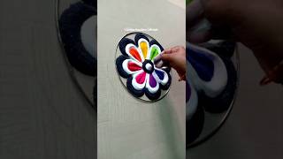 Today colour full Rangoli design  simple amp easy Rangoli design [upl. by Etnemelc]