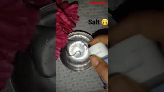 most viral sanitizer slime hack sanitizer salt  😡😡 short viral [upl. by Auqinaj]